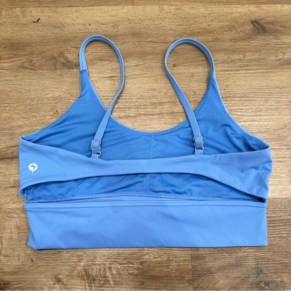 Popflex The Perfect Bra Longline Sports Bra Sailor Blue - Picture 4 of 6